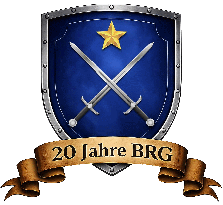 Logo der Berliner Rittergilde anlässlich des 20. Jubiläums